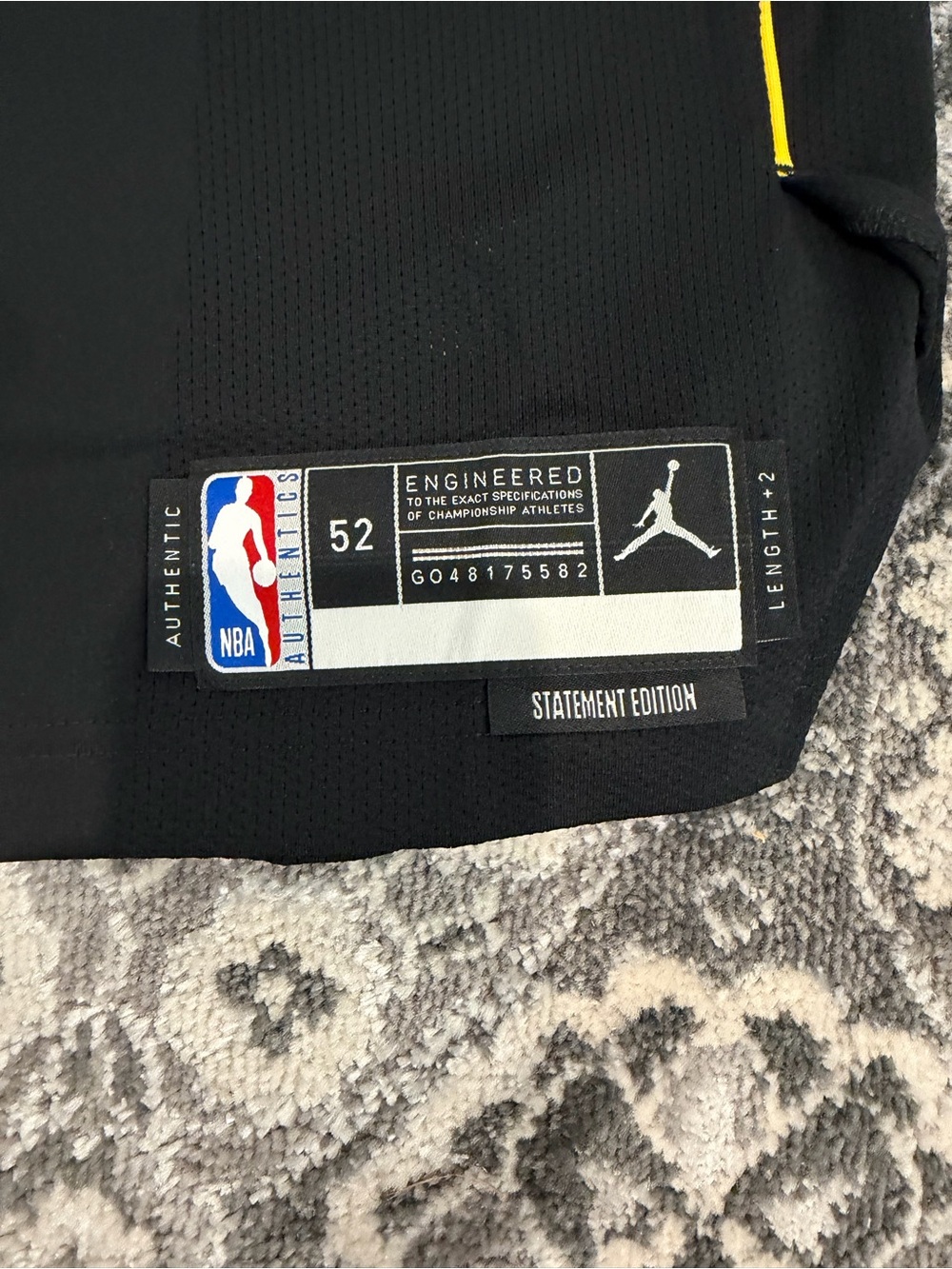 Devin Booker Phoenix Suns Jordan Authentic Jersey Black Size 52 - Picture 8 of 11